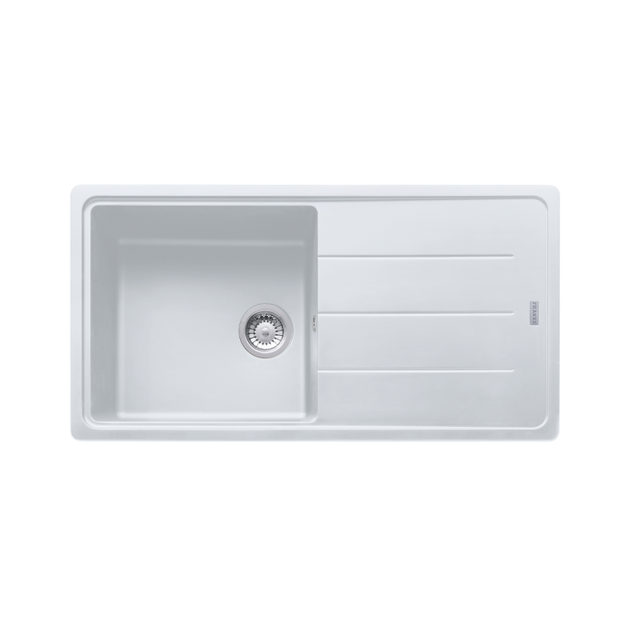 Гранитна мивка INSET BFG 611-97 3 1/2" WWK REV WOF MWhite Гранитна мивка INSET BFG 611-97 3 1/2" WWK REV WOF MWhite - Мивки
