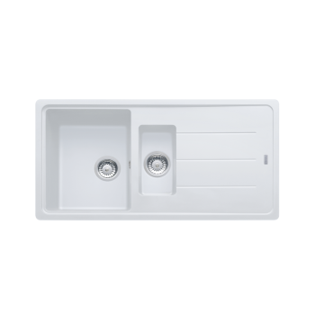 Гранитна мивка INSET BFG 651 3 1/2" WWK REV WOF Mwhite - Мивки