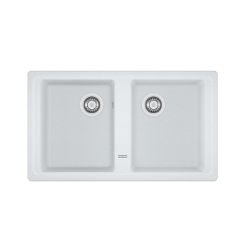 Гранитна мивка INSET BFG 620 3 1/2" WWK REV WOF Mwhite - Мивки