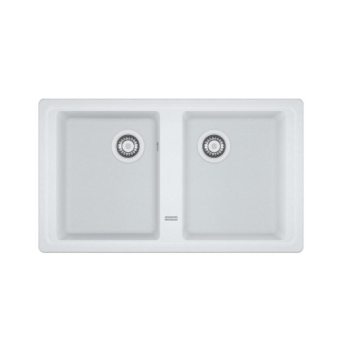 Гранитна мивка INSET BFG 620 3 1/2" WWK REV WOF Mwhite Гранитна мивка INSET BFG 620 3 1/2" WWK REV WOF Mwhite - Мивки