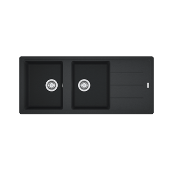 Гранитна мивка INSET BFG 621 3 1/2" WWK REV WOF Onyx - Мивки