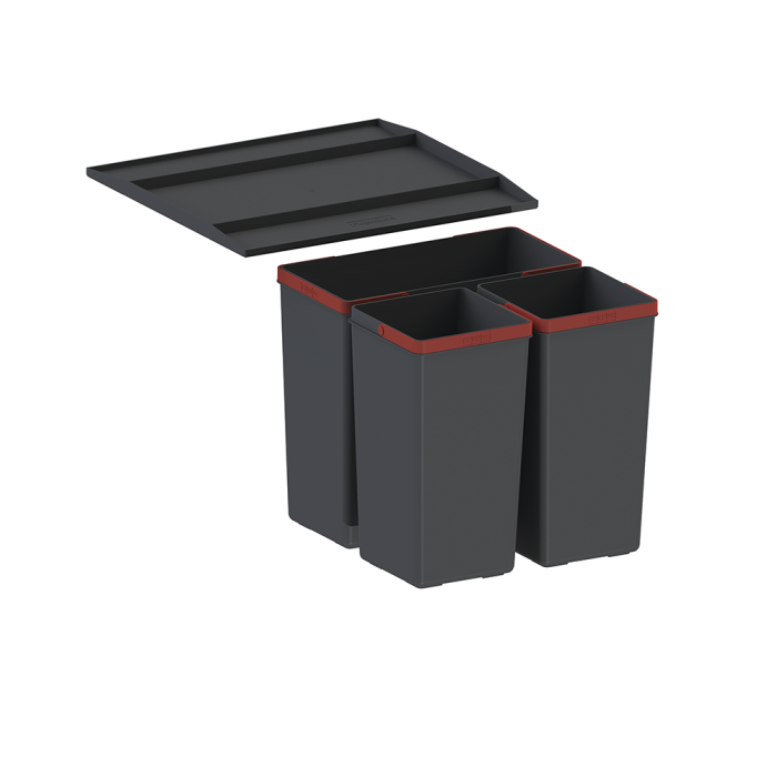 Кош за сортиране на отпадъци BOTTOM MOUNT SYSTEM WS EasySort 450-1-2 - Мивки и смесители