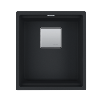 Гранитна мивка KNG 110-37, 3 1/2", 410mm x 460mm,WWK, Black matt - Мивки