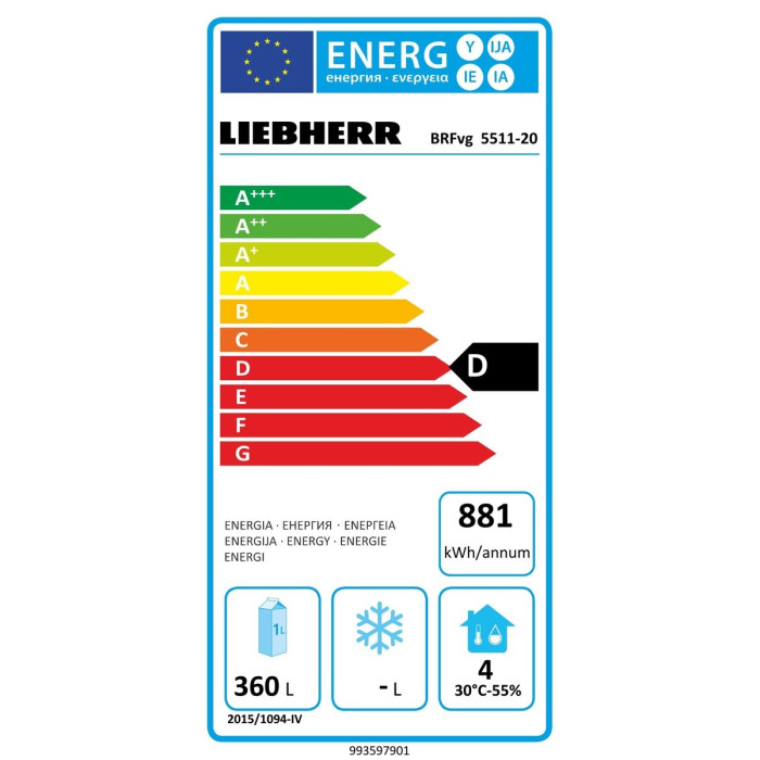 Хладилник Liebherr BRFvg 5511 Performance Хладилник Liebherr BRFvg 5511 Performance - Професионални хладилници