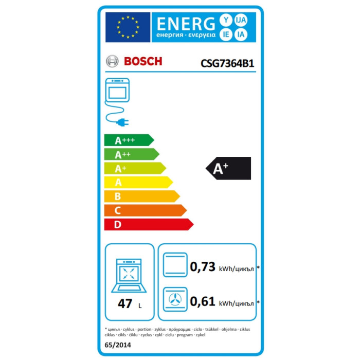 Фурна BOSCH CSG7364B1 Фурна BOSCH CSG7364B1 - Уреди за вграждане