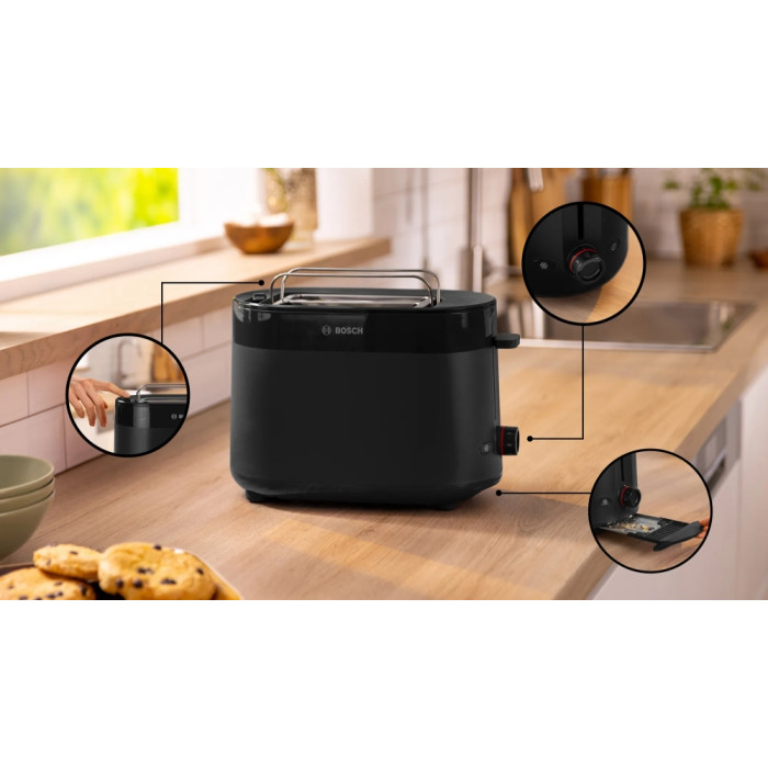 Тостер BOSCH TAT2M123 Тостер BOSCH TAT2M123 - Малки домакински уреди