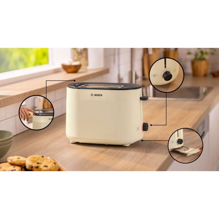 Тостер BOSCH TAT2M127 Тостер BOSCH TAT2M127 - Малки домакински уреди