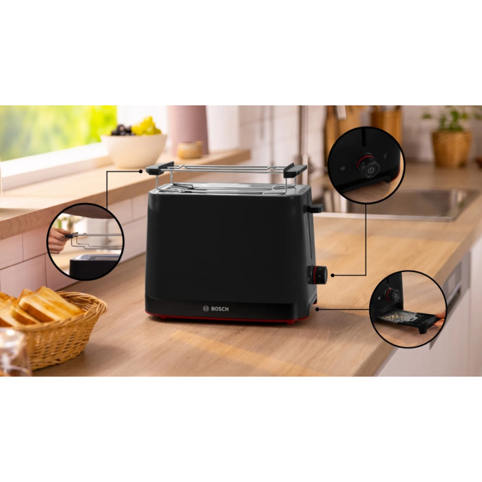 Тостер BOSCH TAT3M123 Тостер BOSCH TAT3M123 - Малки домакински уреди