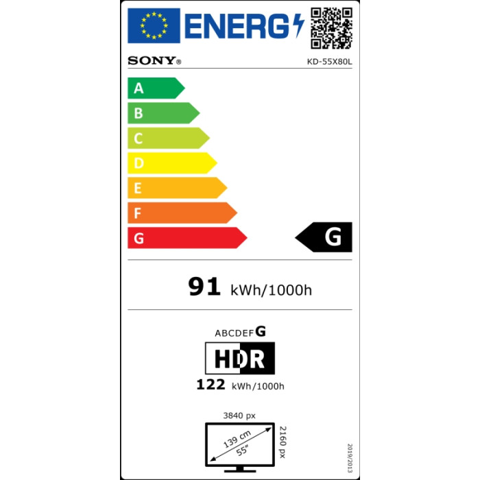 Телевизор SONY KD55X80LAEP Телевизор SONY KD55X80LAEP - Телевизори