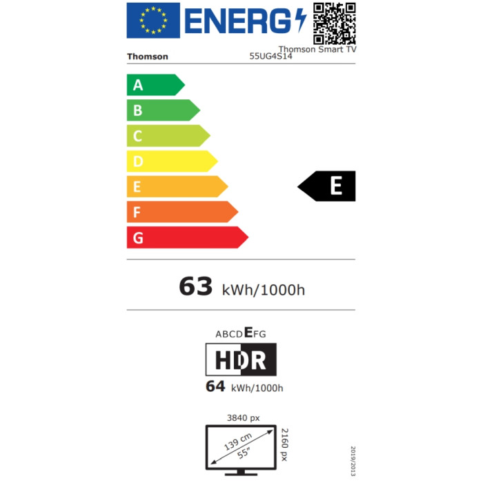 Телевизор THOMSON 55UG4S14