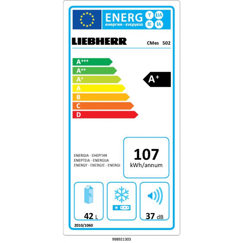 Охладител, обем 45 л, клас А+, LIEBHERR CMes 502 Охладител, обем 45 л, клас А+, LIEBHERR CMes 502