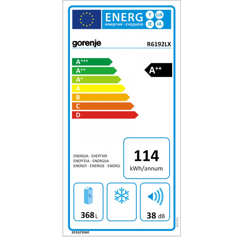 Хладилник Gorenje R6192LX, FreshZone чекмедже, AdaptTech, SuperCool Хладилник Gorenje R6192LX, FreshZone чекмедже, AdaptTech, SuperCool