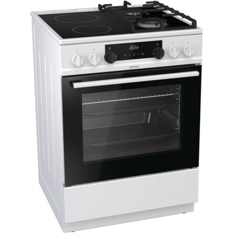 Комбинирана стъклокерамична печка Gorenje KC6355WT Комбинирана стъклокерамична печка Gorenje KC6355WT