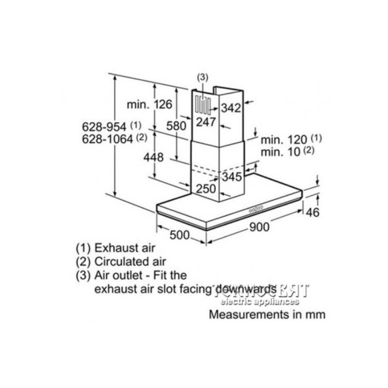 Аспиратор BOSCH DWB098E50 Аспиратор BOSCH DWB098E50