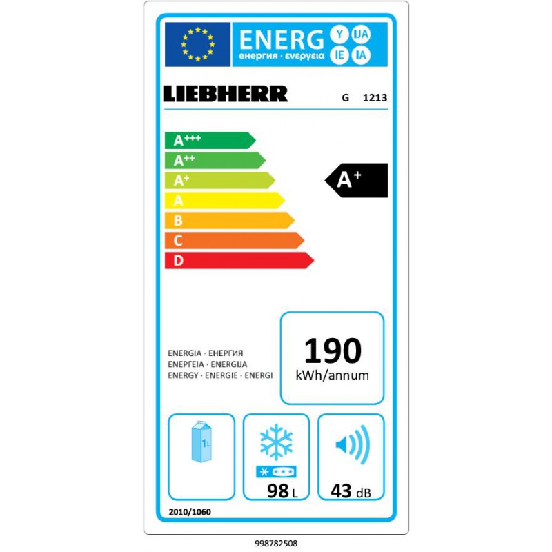 Фризер LIEBHERR клас А+ G 1213 Фризер LIEBHERR клас А+ G 1213
