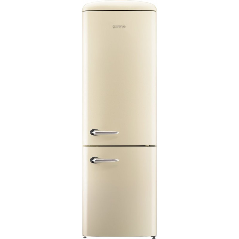 Хладилник с фризер, Gorenje Retro Collection ORK192C, цвят шампанско Хладилник с фризер, Gorenje Retro Collection ORK192C, цвят шампанско