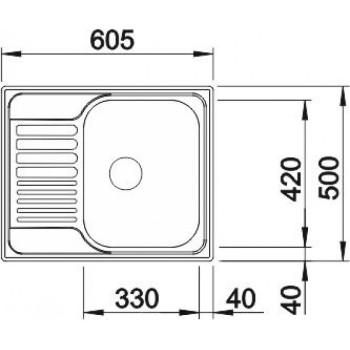 КУХНЕНСКА МИВКА BLANCO TIPO 45 S MINI МАТ