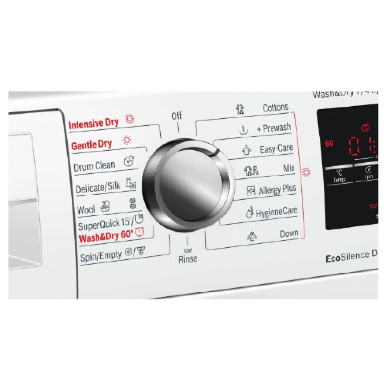 Перална машина със сушилня BOSCH Wash&Dry 7/4kg, EcoSilence Drive WVG30442EU Перална машина със сушилня BOSCH Wash&Dry 7/4kg, EcoSilence Drive WVG30442EU