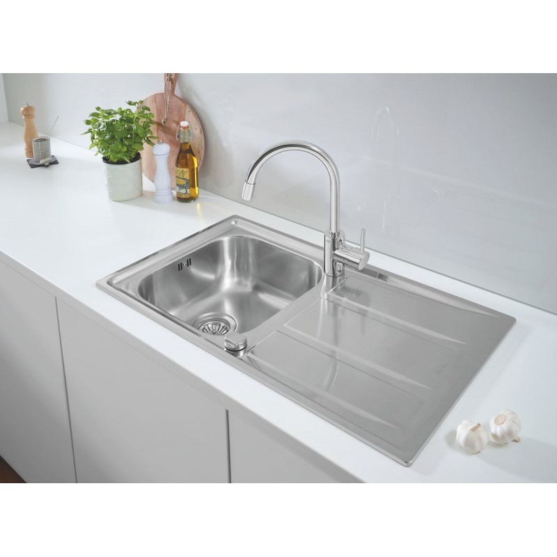 Комплект кухненска мивка Grohe K400 и смесител за кухня Concetto 31570SD0