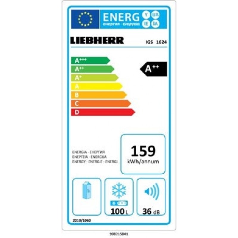 Фризер за вграждане Liebherr IGS 1624 Фризер за вграждане Liebherr IGS 1624