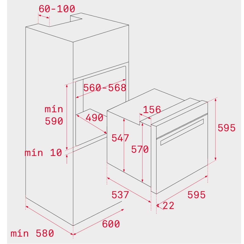 Фурна за вграждане Teka WISH HLB 840 черна Фурна за вграждане Teka WISH HLB 840 черна