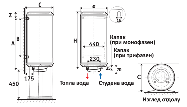 Електрически бойлер Atlantic Zeneo